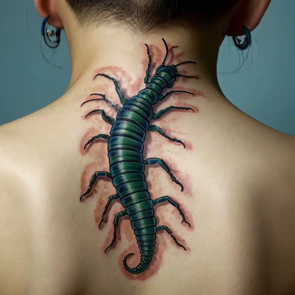 japanese centipede tattoo (52)