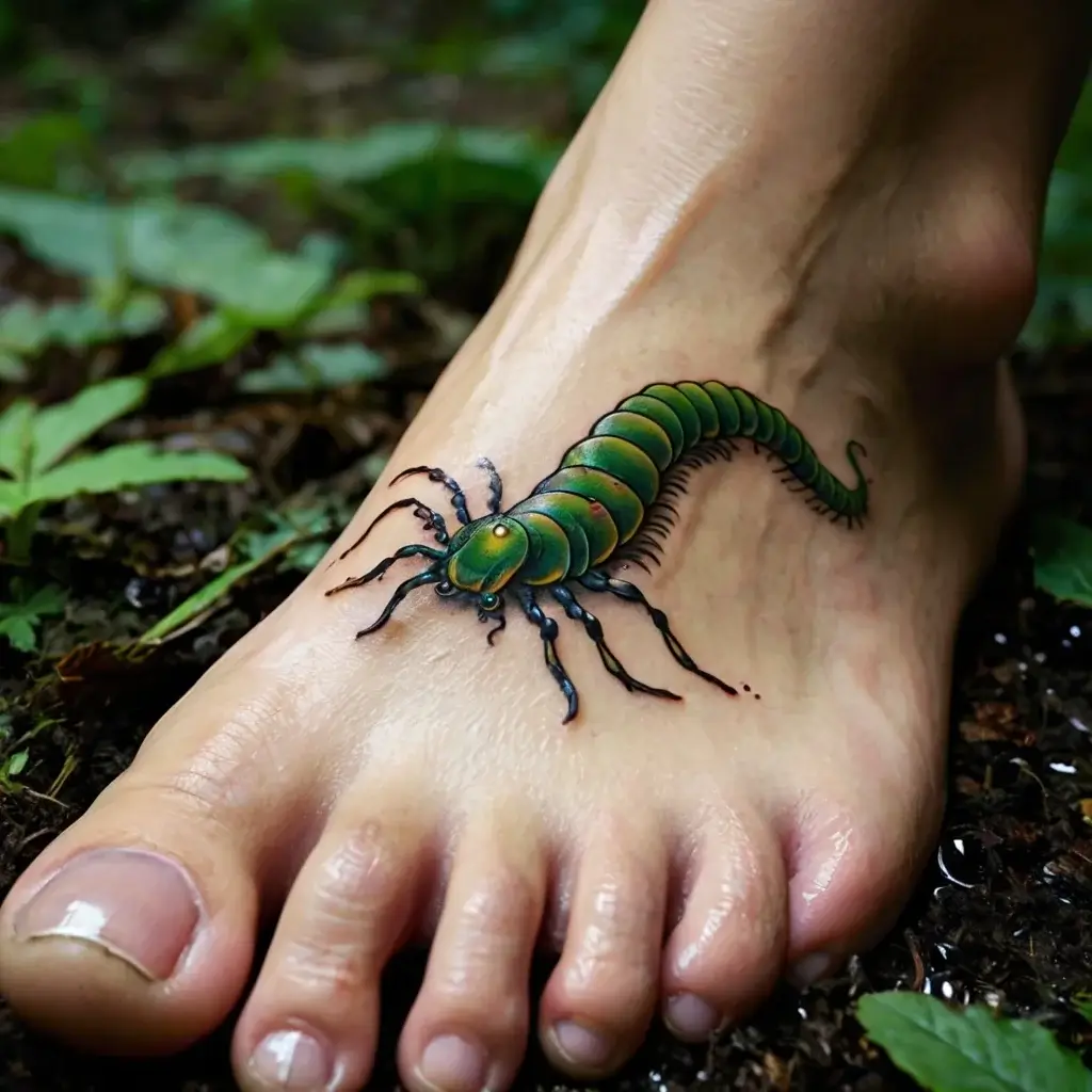 japanese centipede tattoo (53)