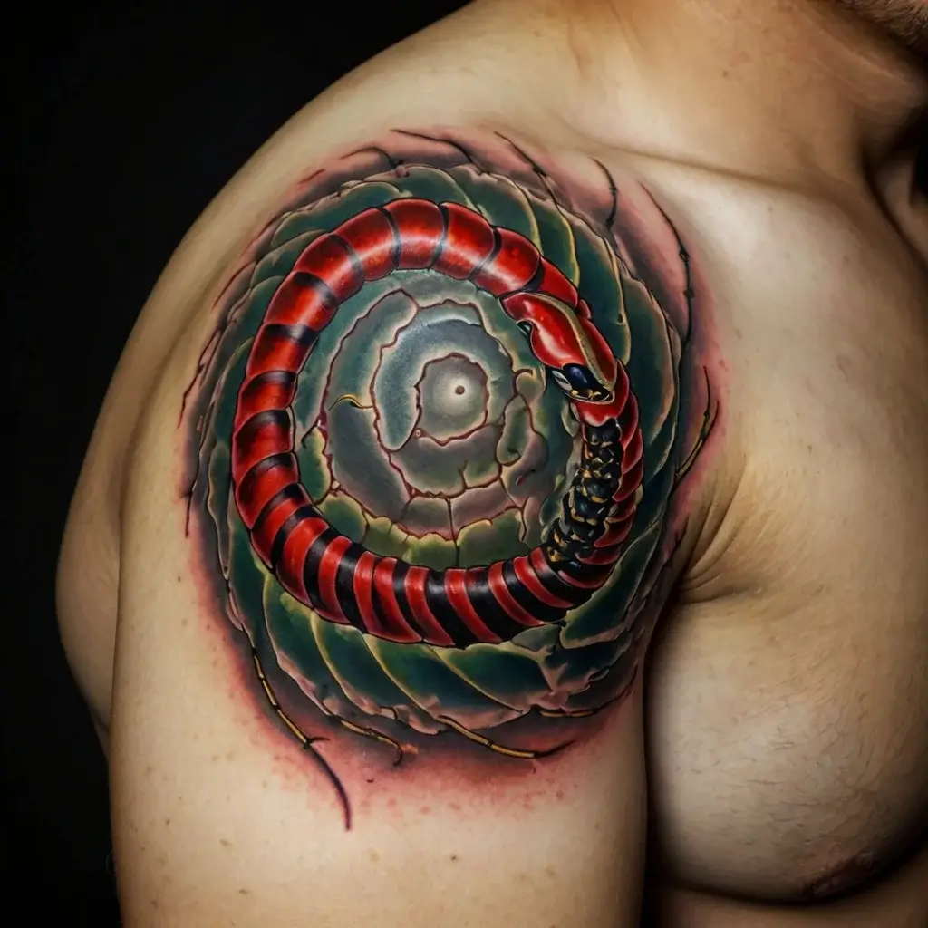 japanese centipede tattoo (59)