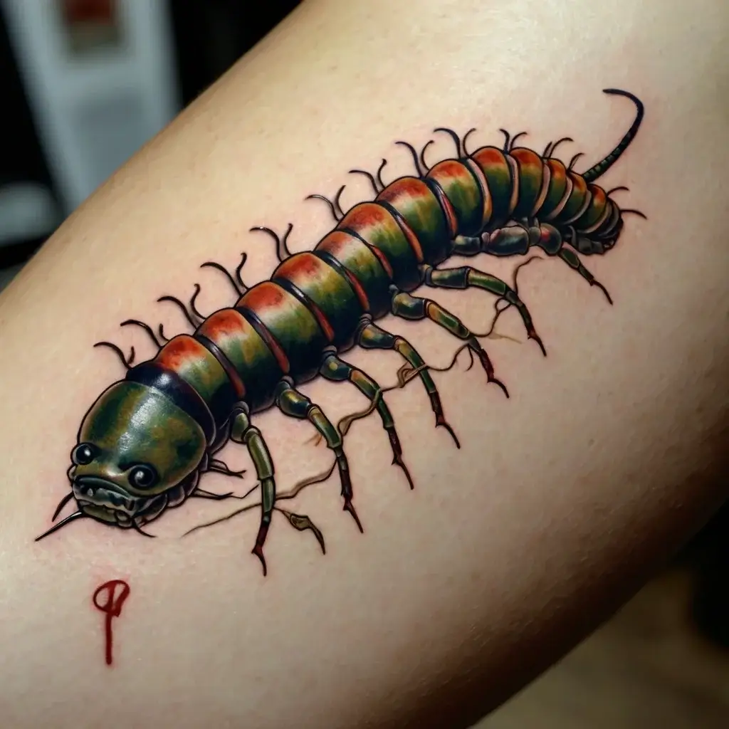 japanese centipede tattoo (61)