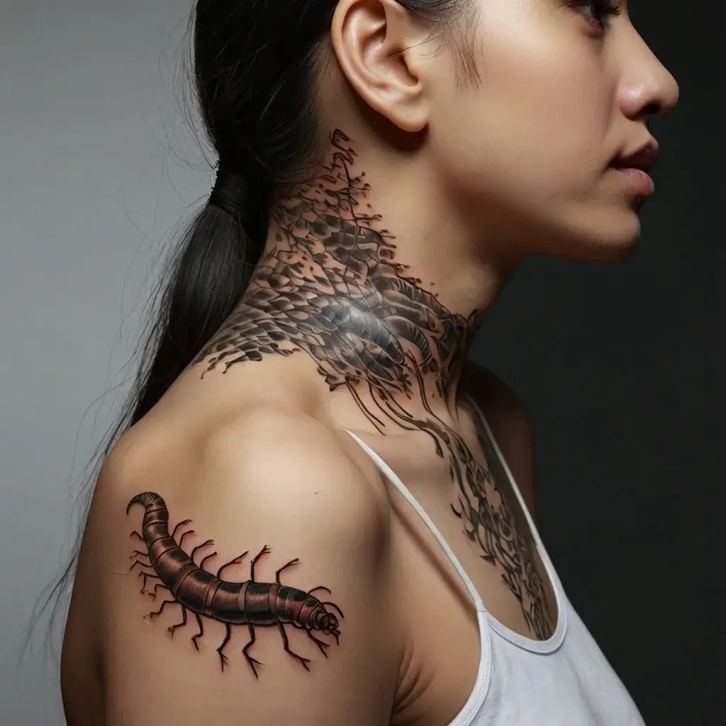 japanese centipede tattoo (63)