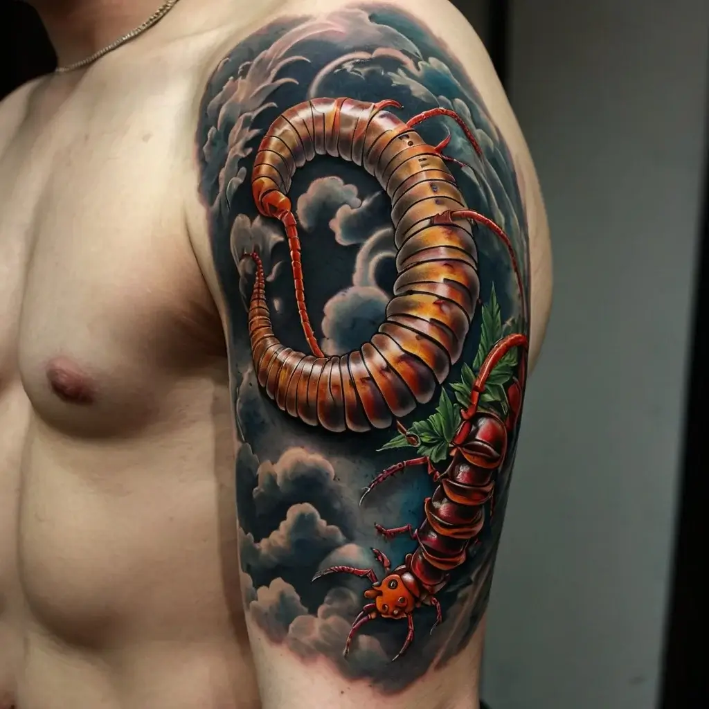 japanese centipede tattoo (64)