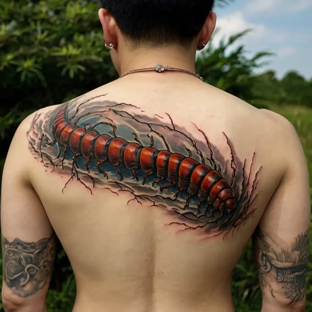 japanese centipede tattoo (65)