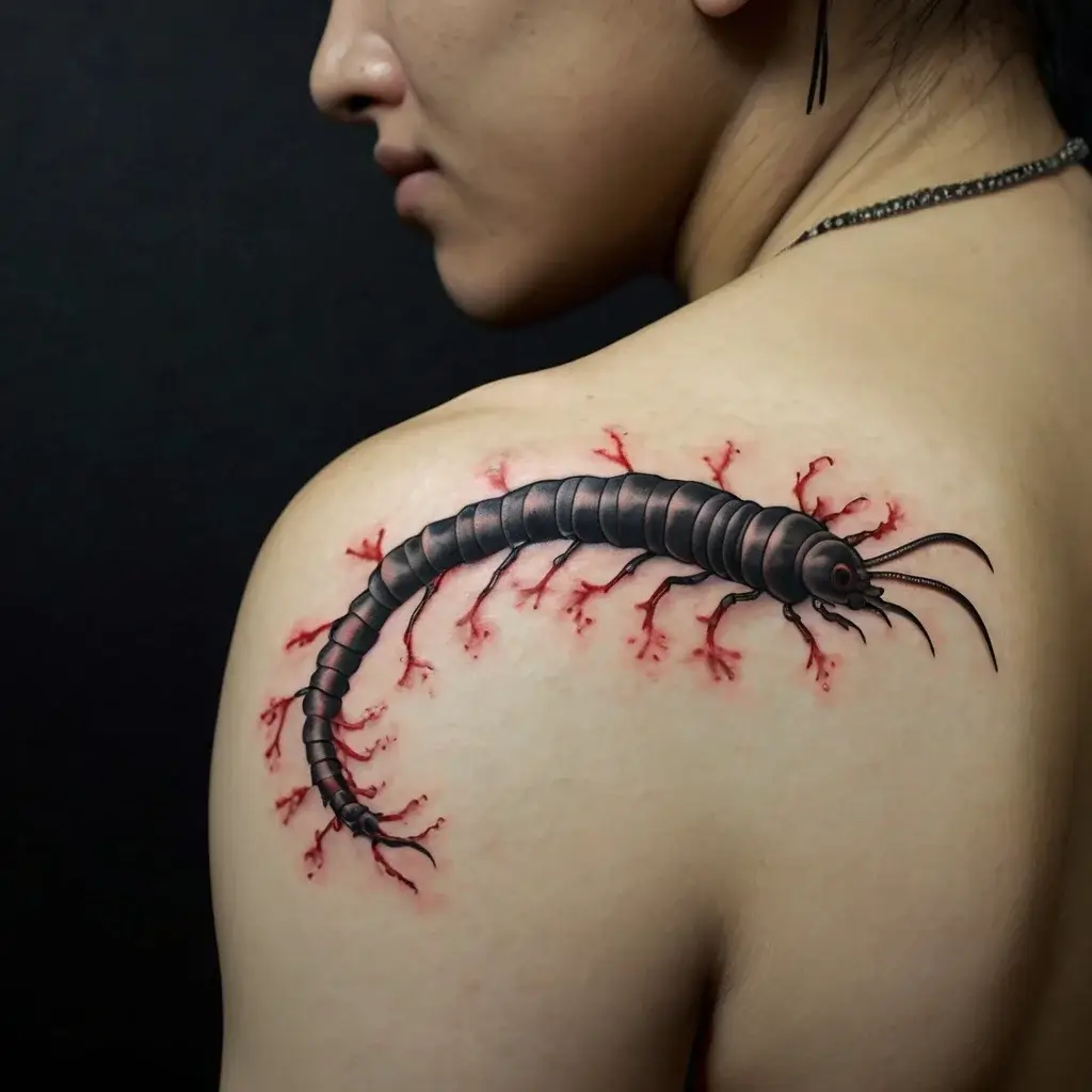 japanese centipede tattoo (68)