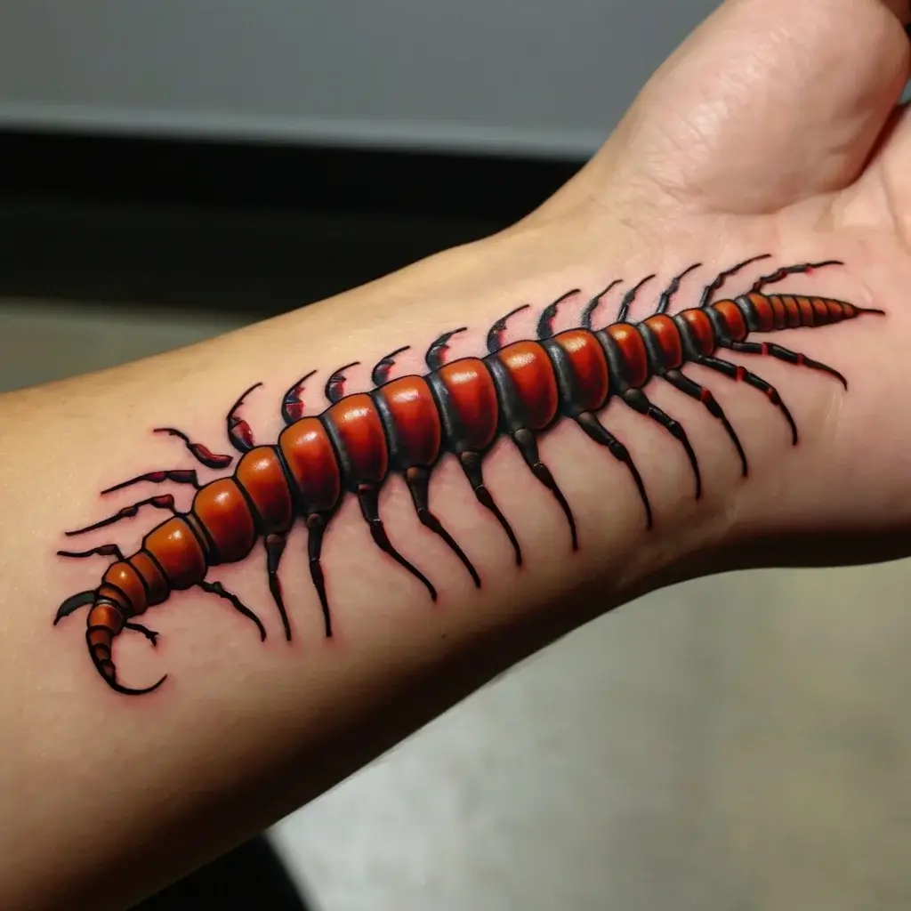 japanese centipede tattoo (71)