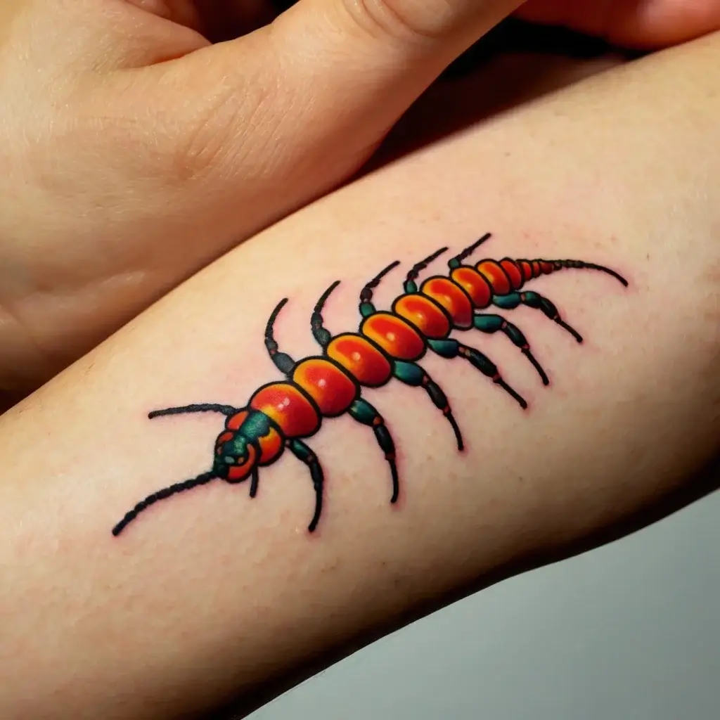 japanese centipede tattoo (76)