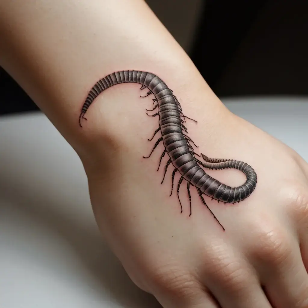 japanese centipede tattoo (78)