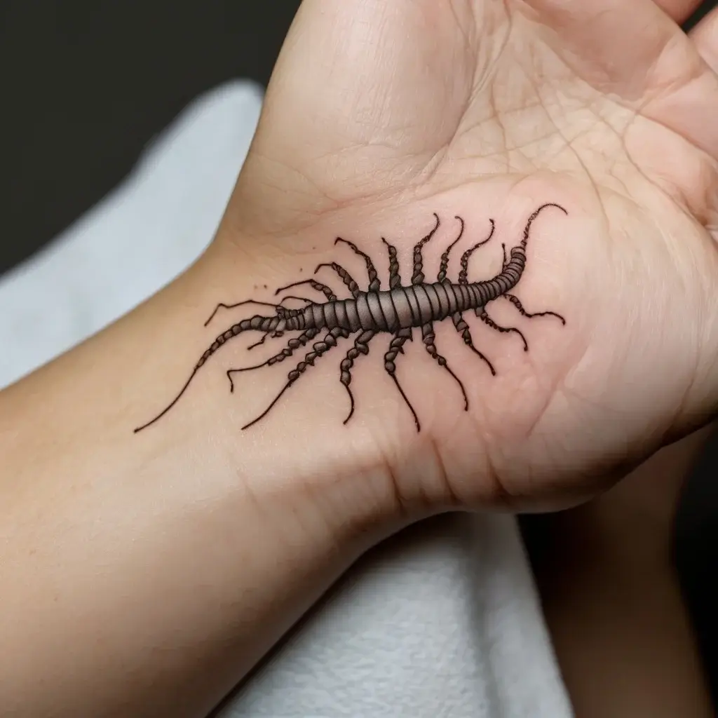 japanese centipede tattoo (79)