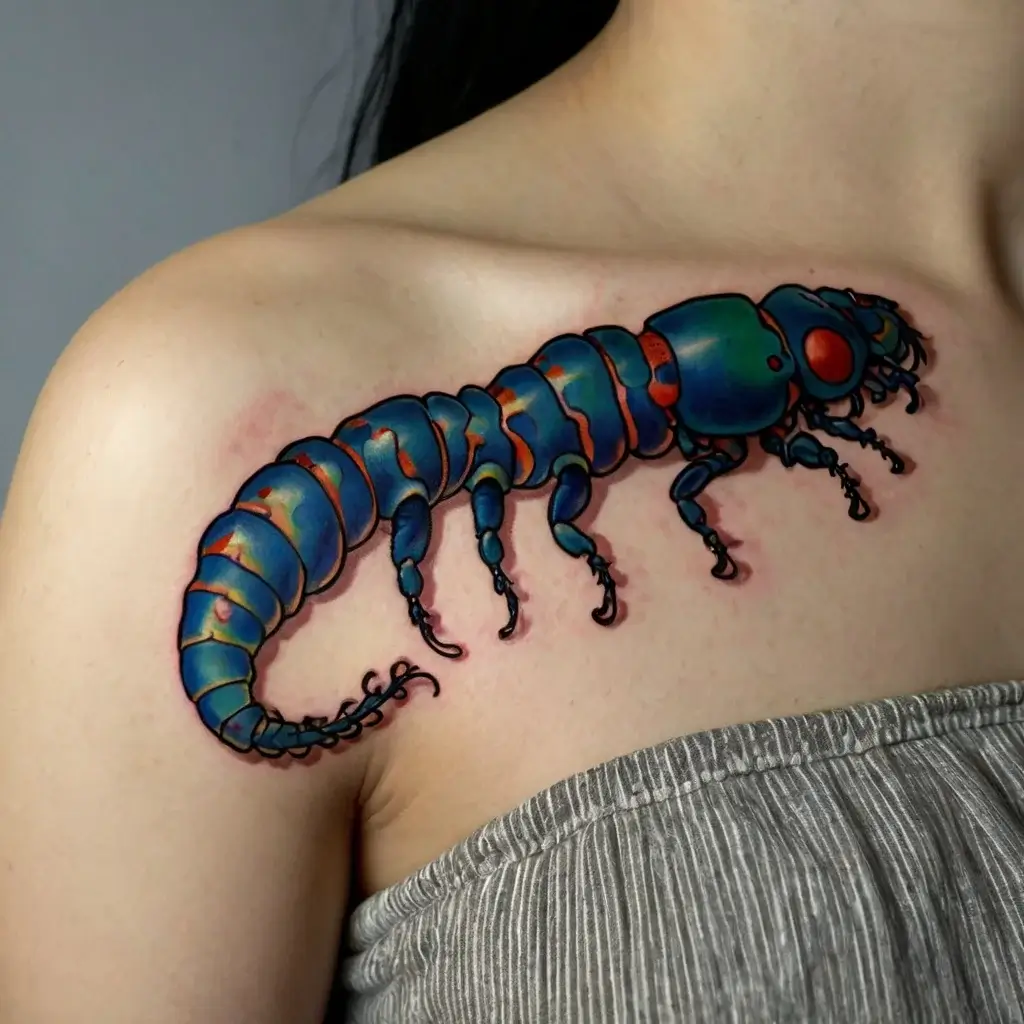 japanese centipede tattoo (80)