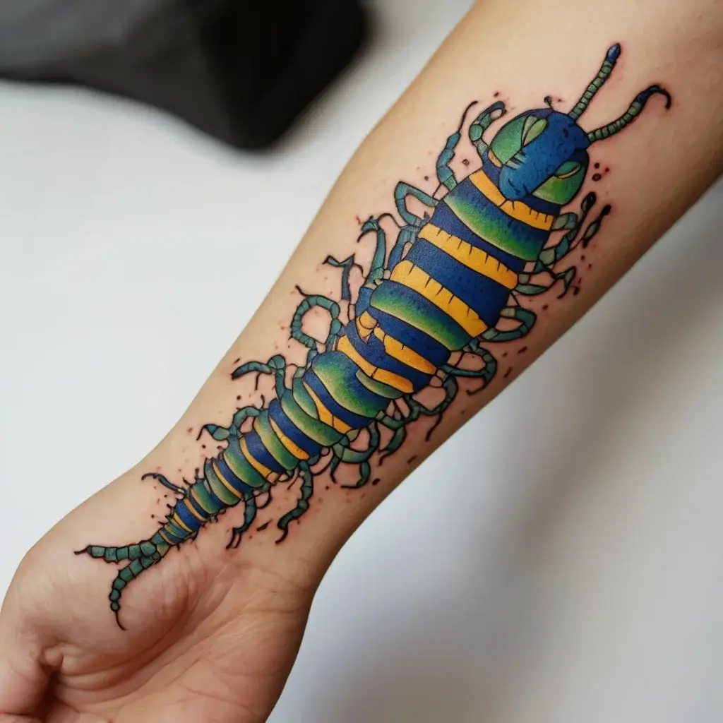 japanese centipede tattoo (84)