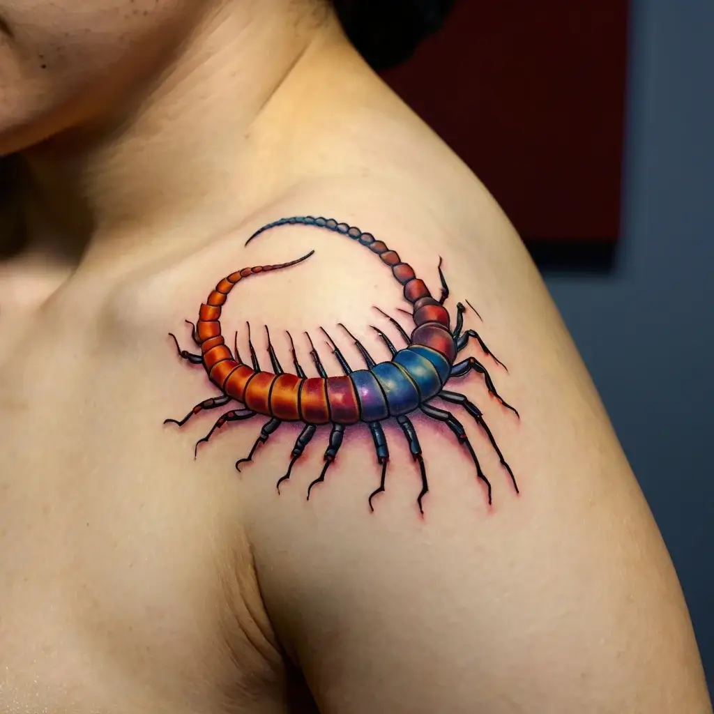 japanese centipede tattoo (86)