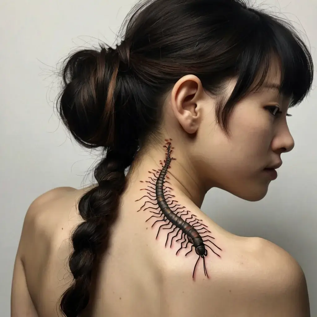 japanese centipede tattoo (89)