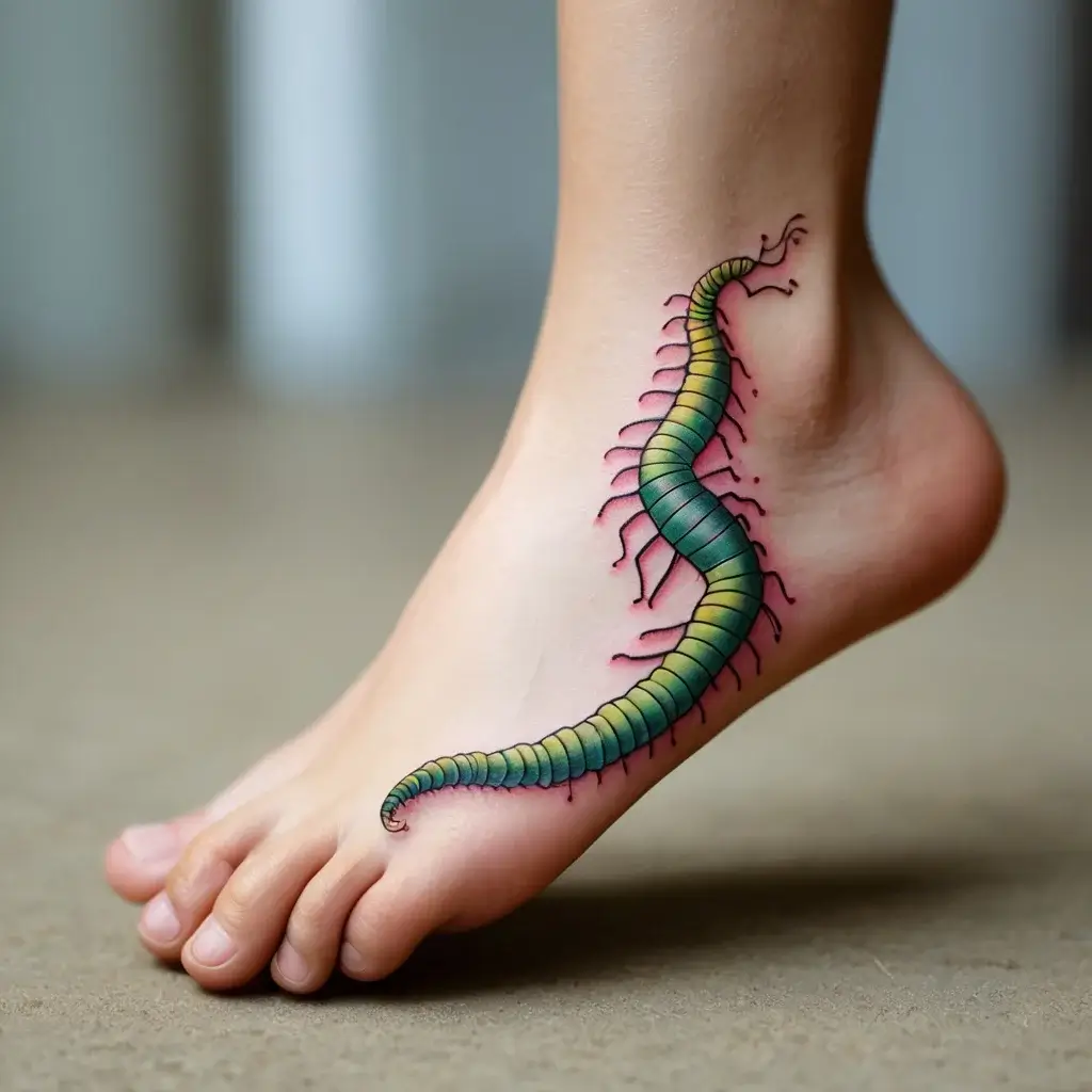 japanese centipede tattoo (91)