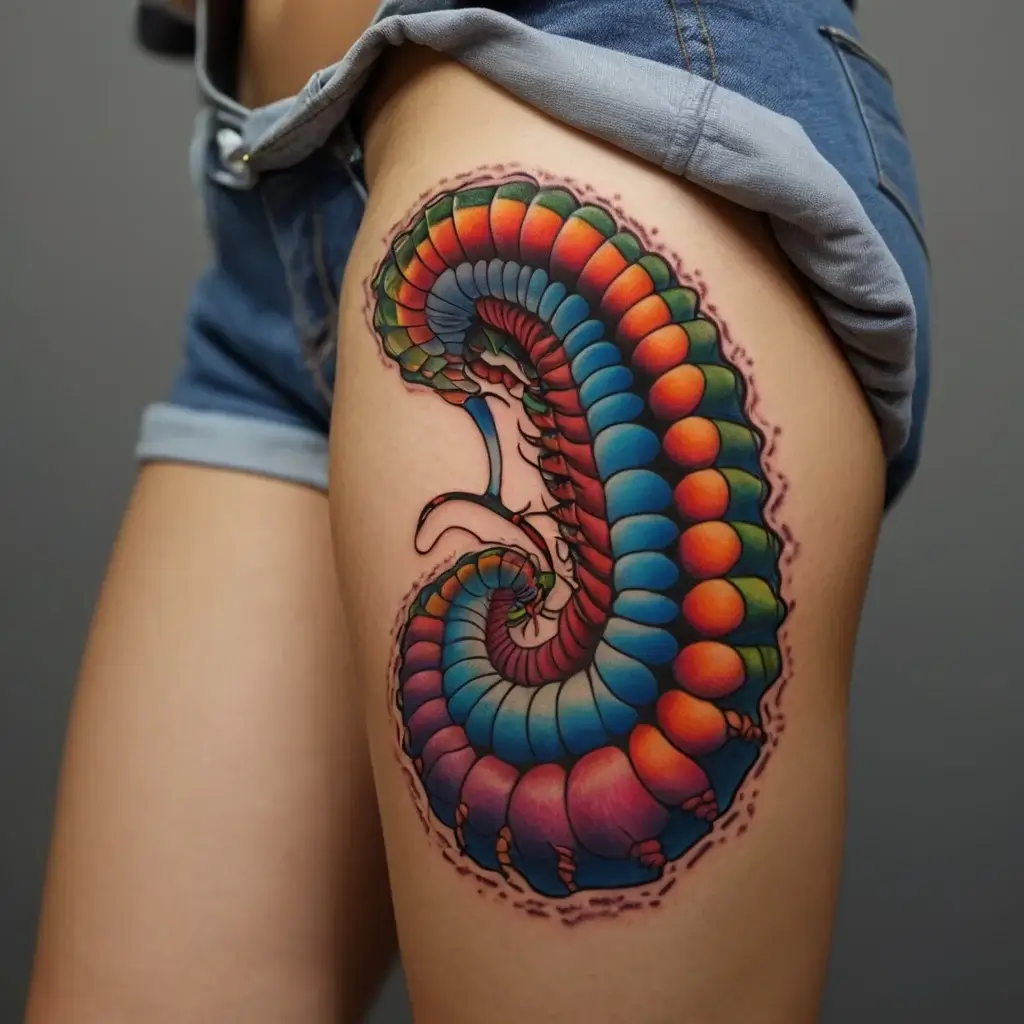 japanese centipede tattoo (93)