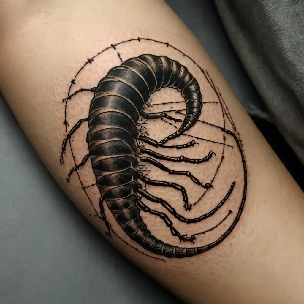 japanese centipede tattoo (94)