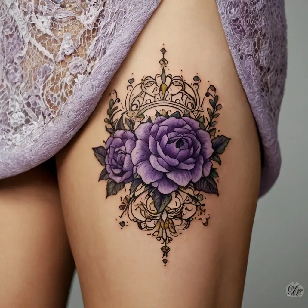 lavender tattoo (1)