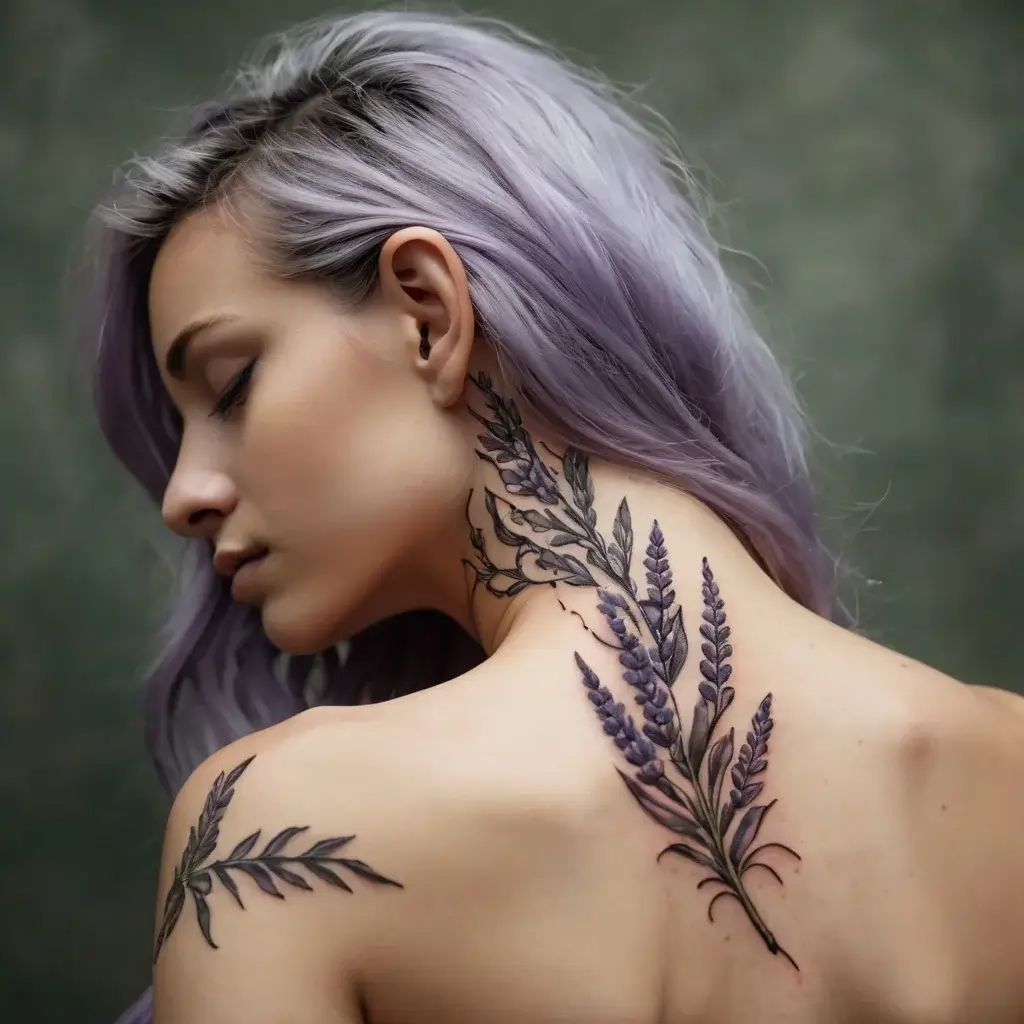 lavender tattoo (10)