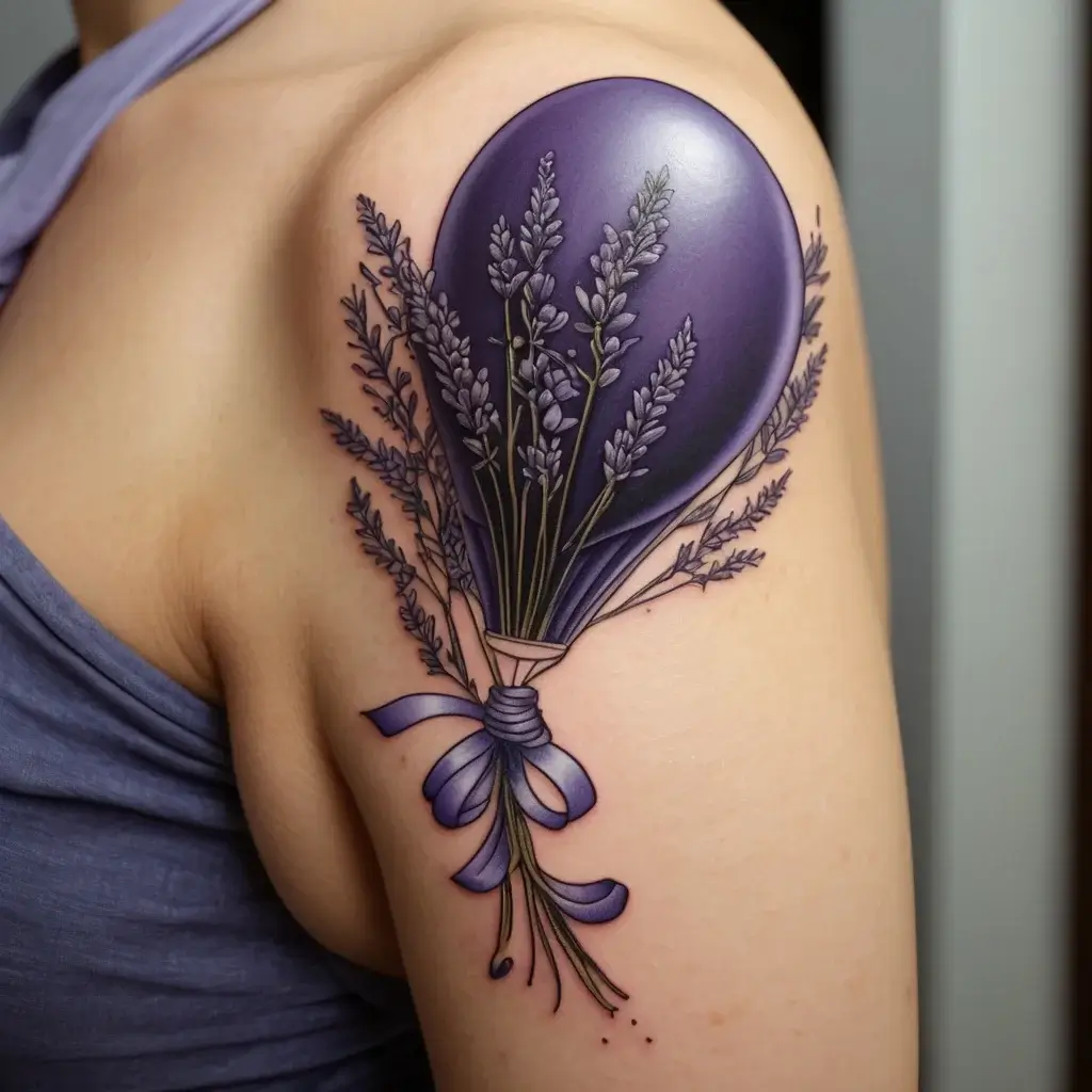 lavender tattoo (2)