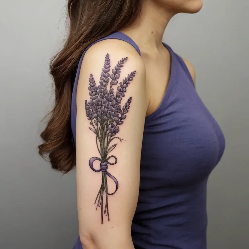 lavender tattoo (3)