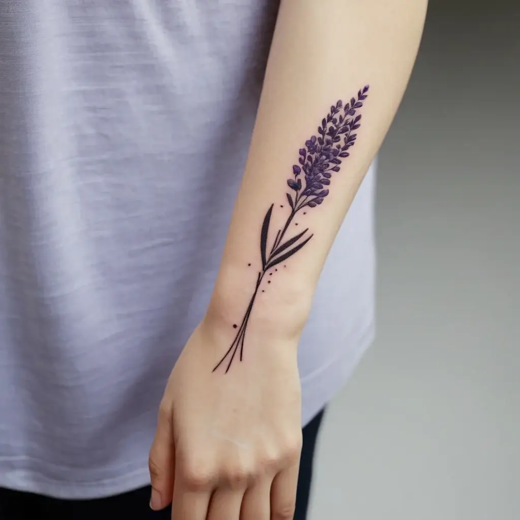 lavender tattoo (38)