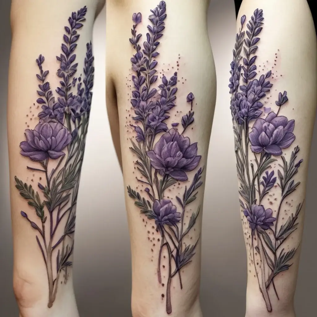 lavender tattoo (53)