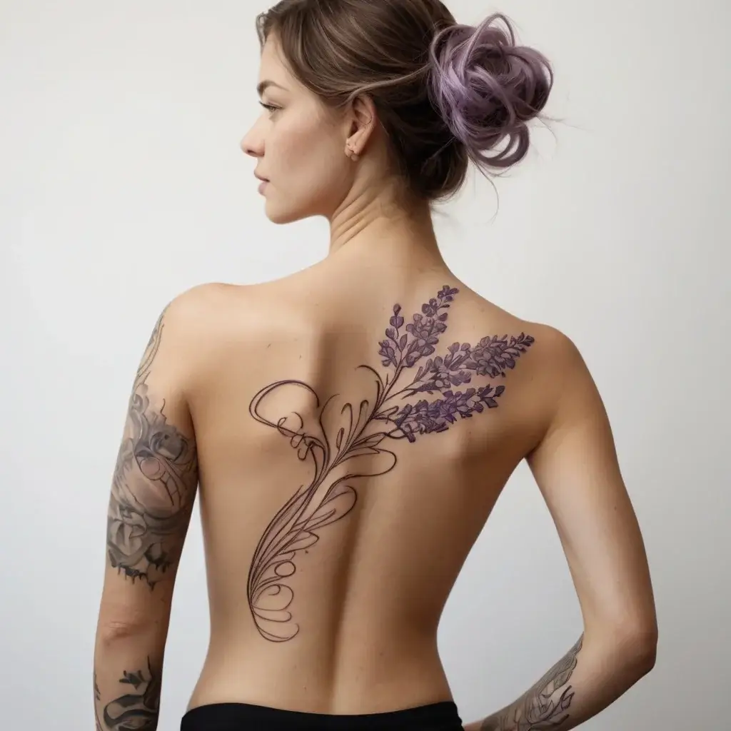 lavender tattoo (59)