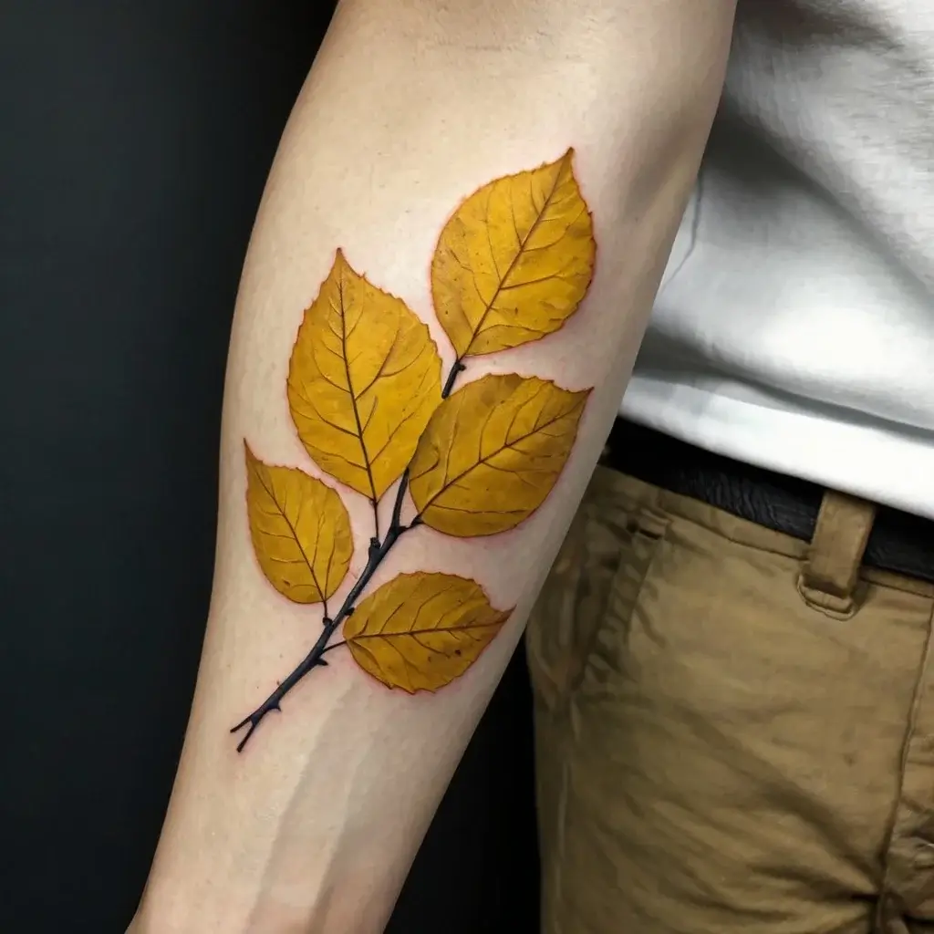 leaf tattoos (100)