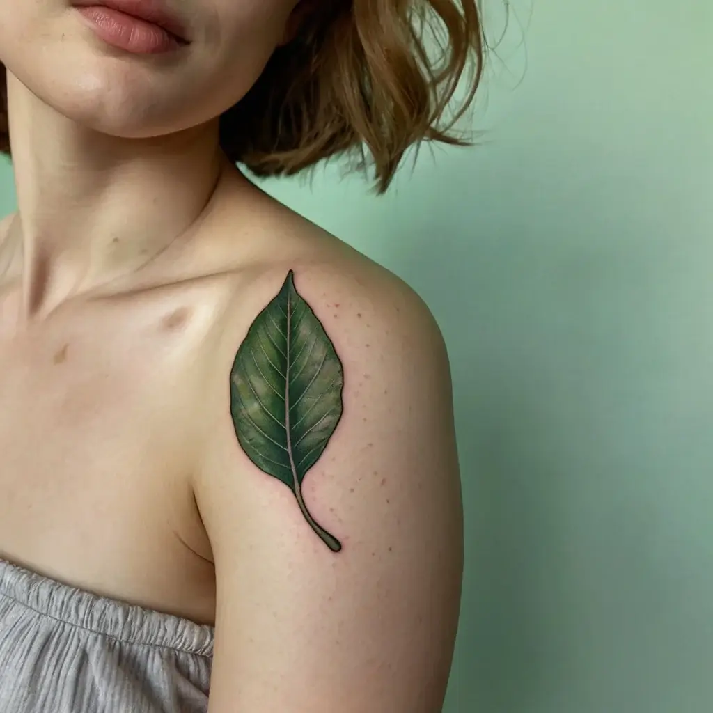 leaf tattoos (15)