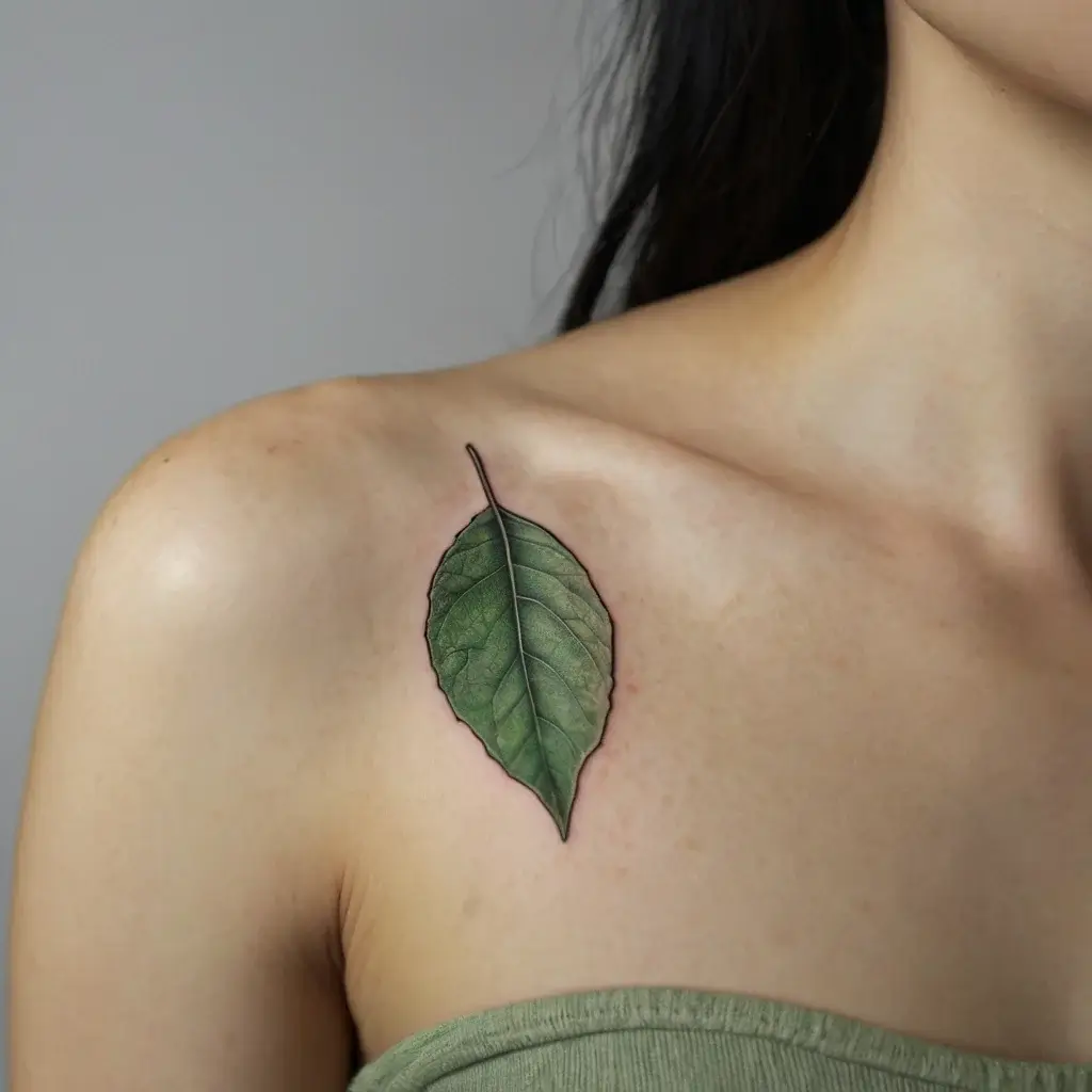 leaf tattoos (16)