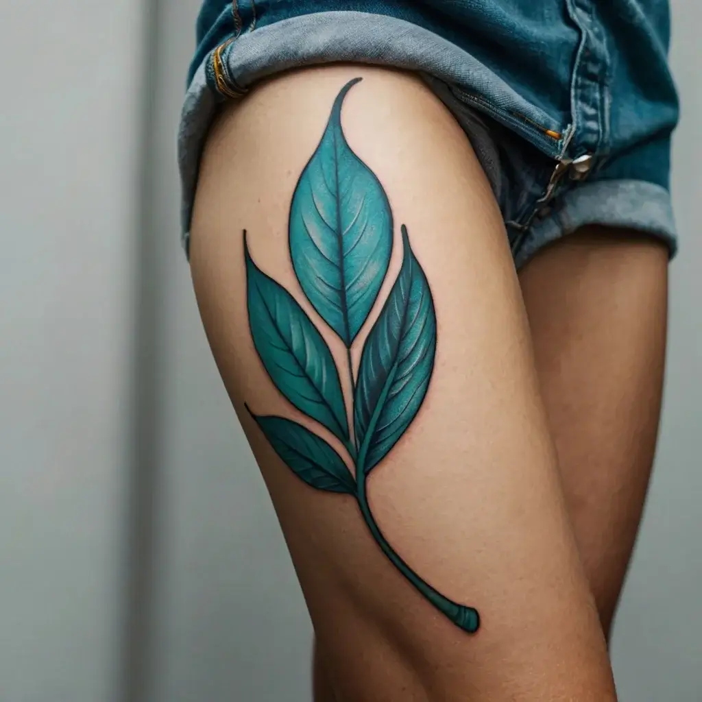 leaf tattoos (2)