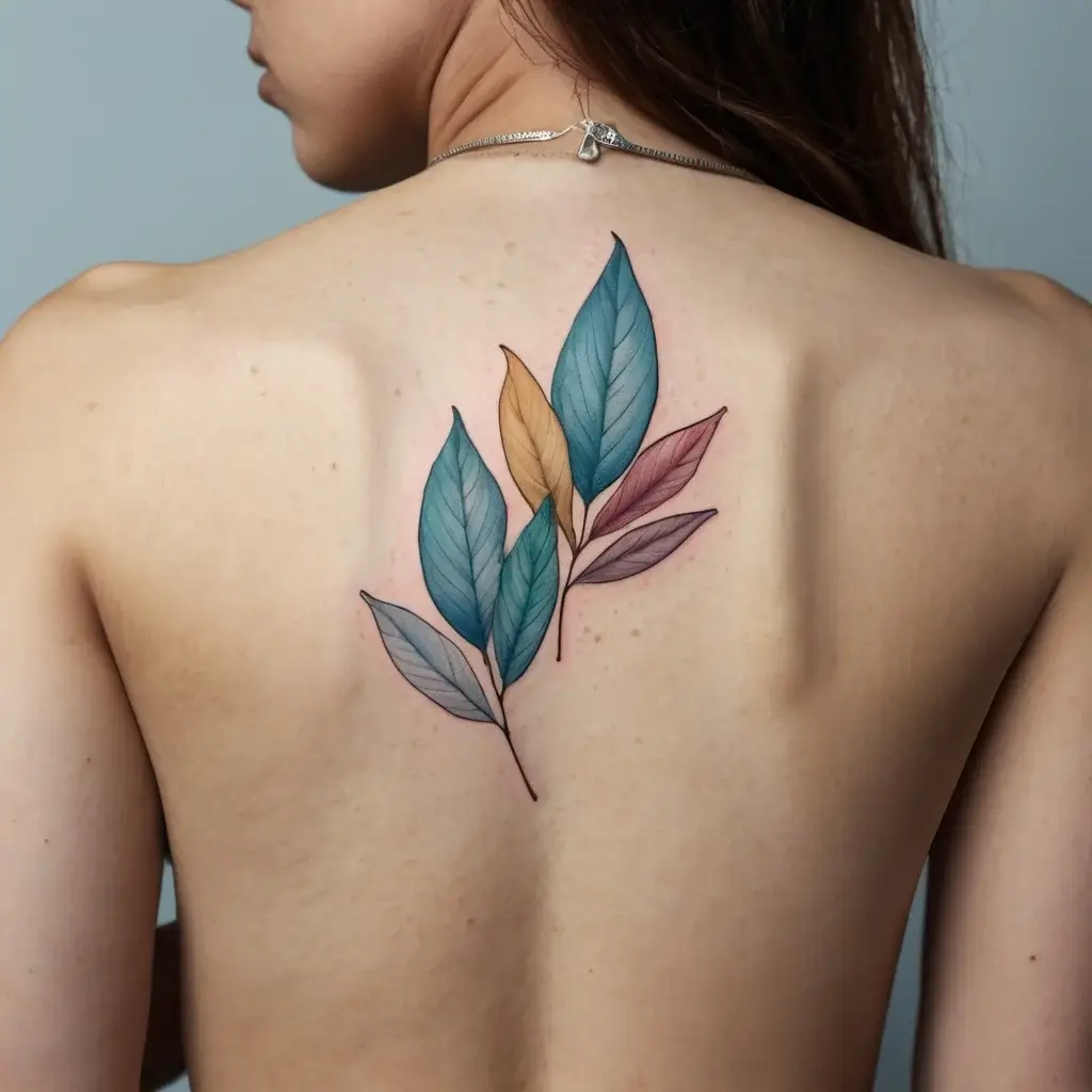 leaf tattoos (22)