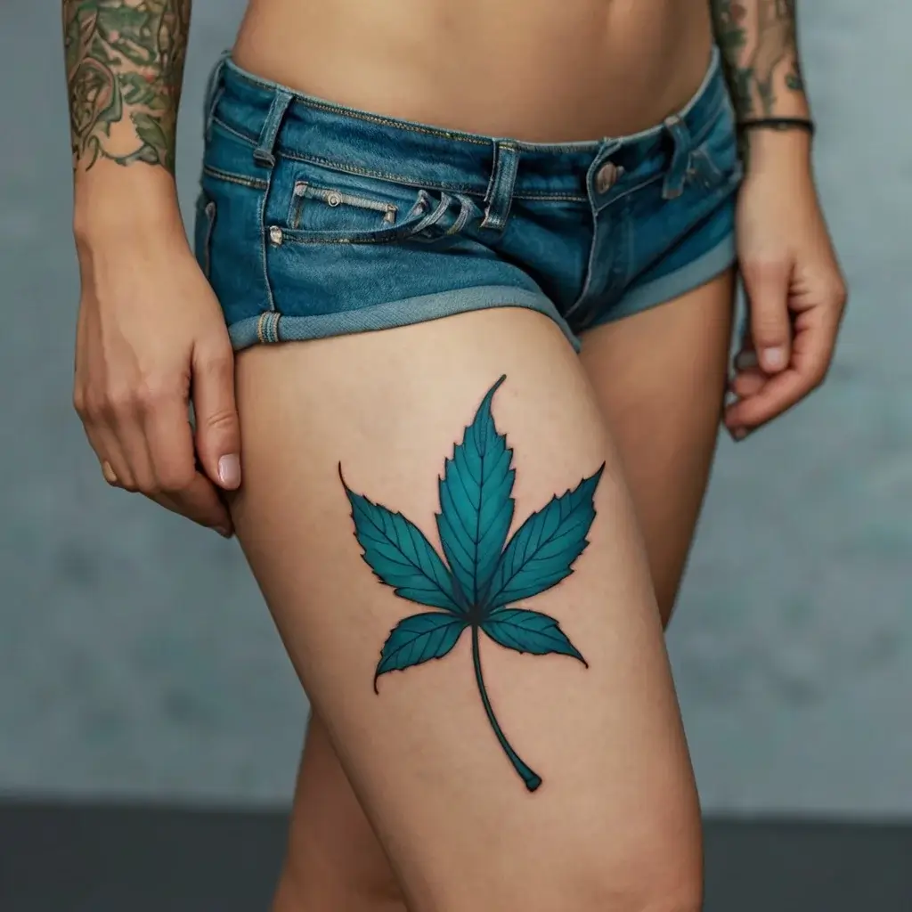 leaf tattoos (3)