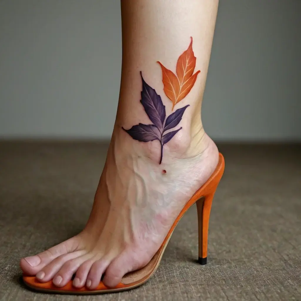 leaf tattoos (32)