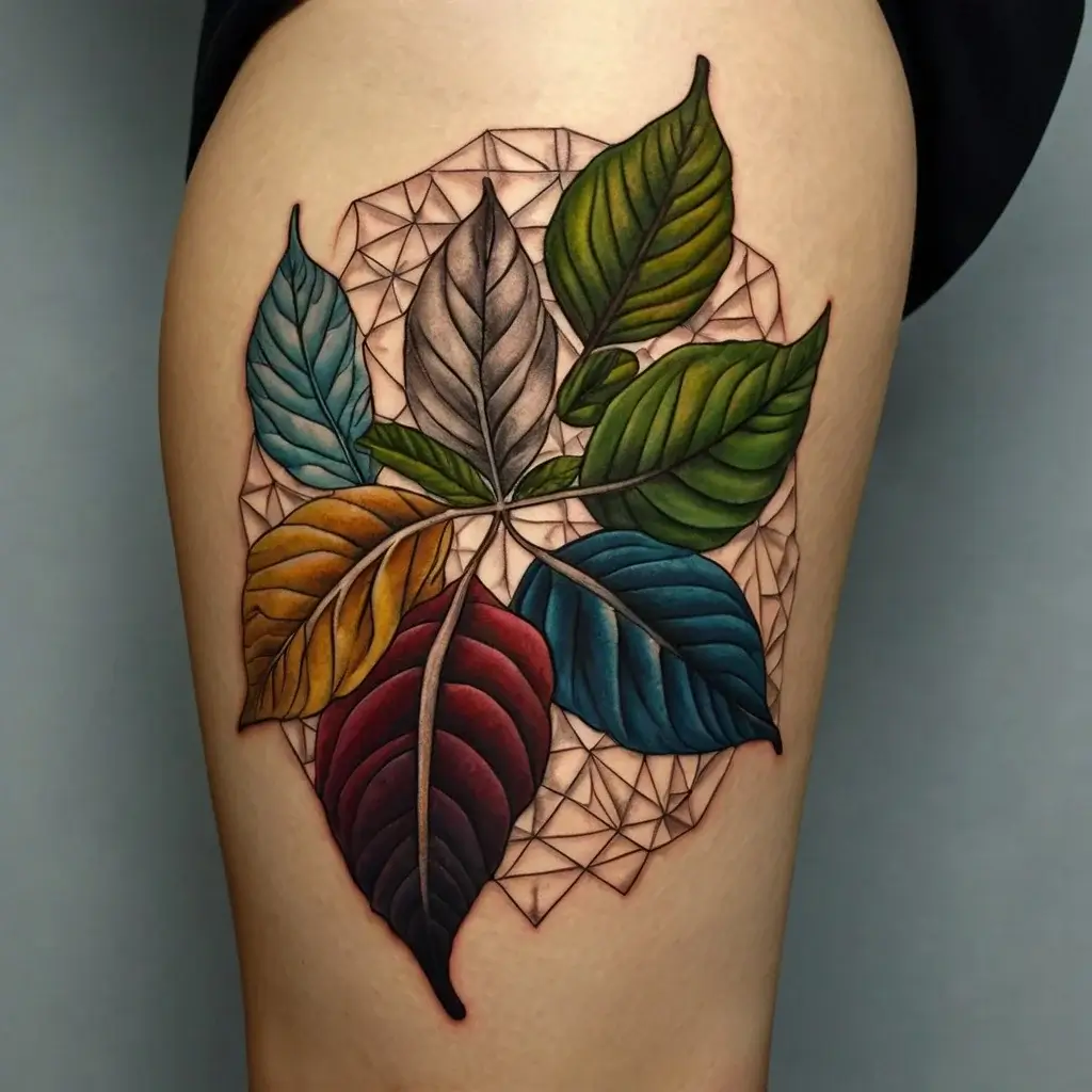 leaf tattoos (36)