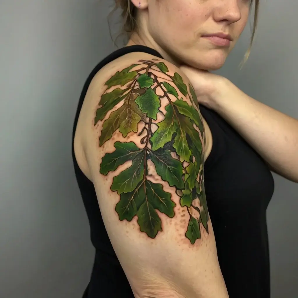 leaf tattoos (39)