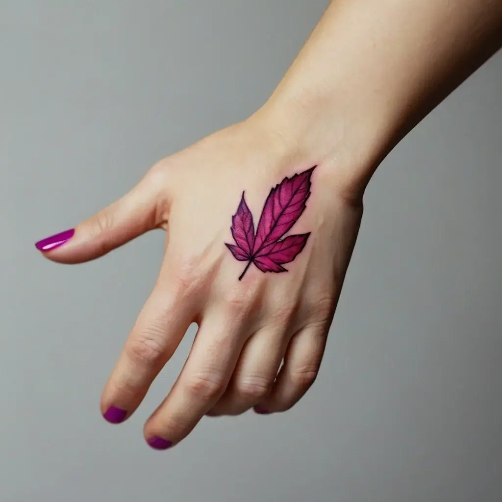 leaf tattoos (4)