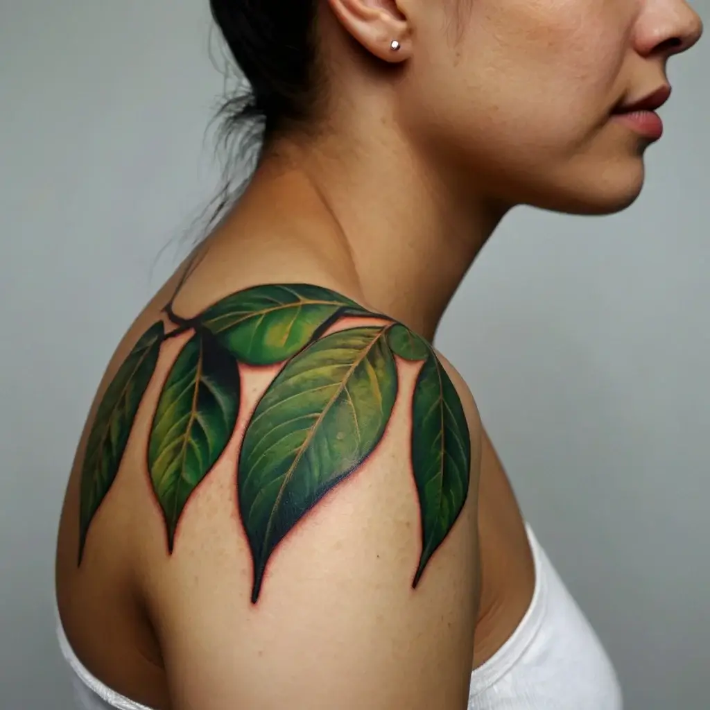 leaf tattoos (41)