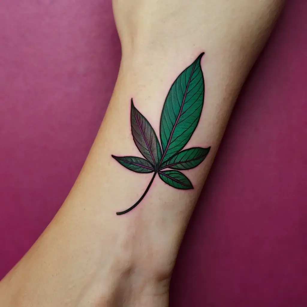 leaf tattoos (5)