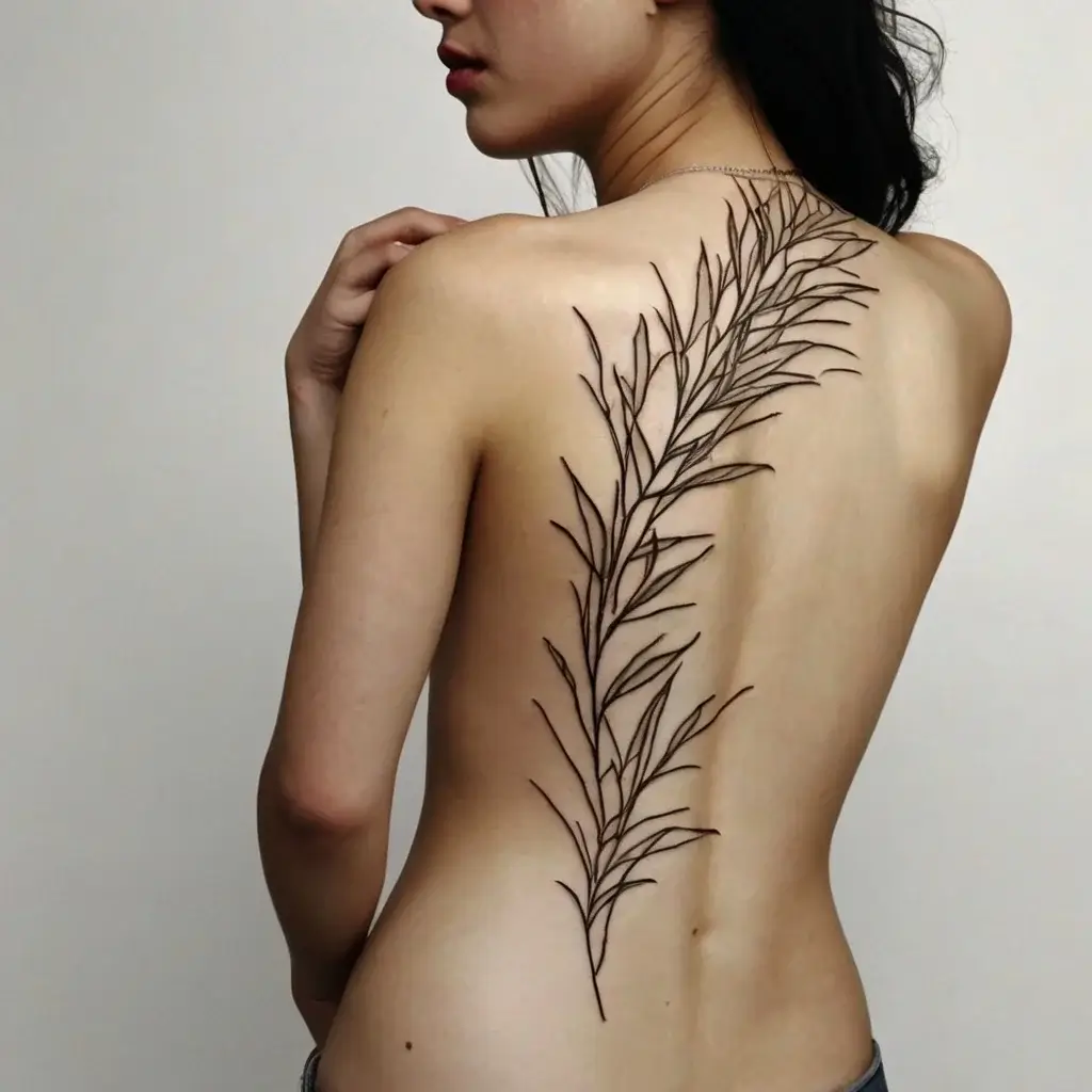 leaf tattoos (55)