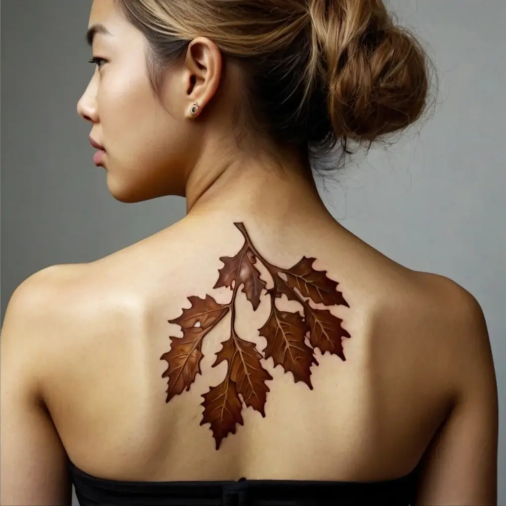 leaf tattoos (63)