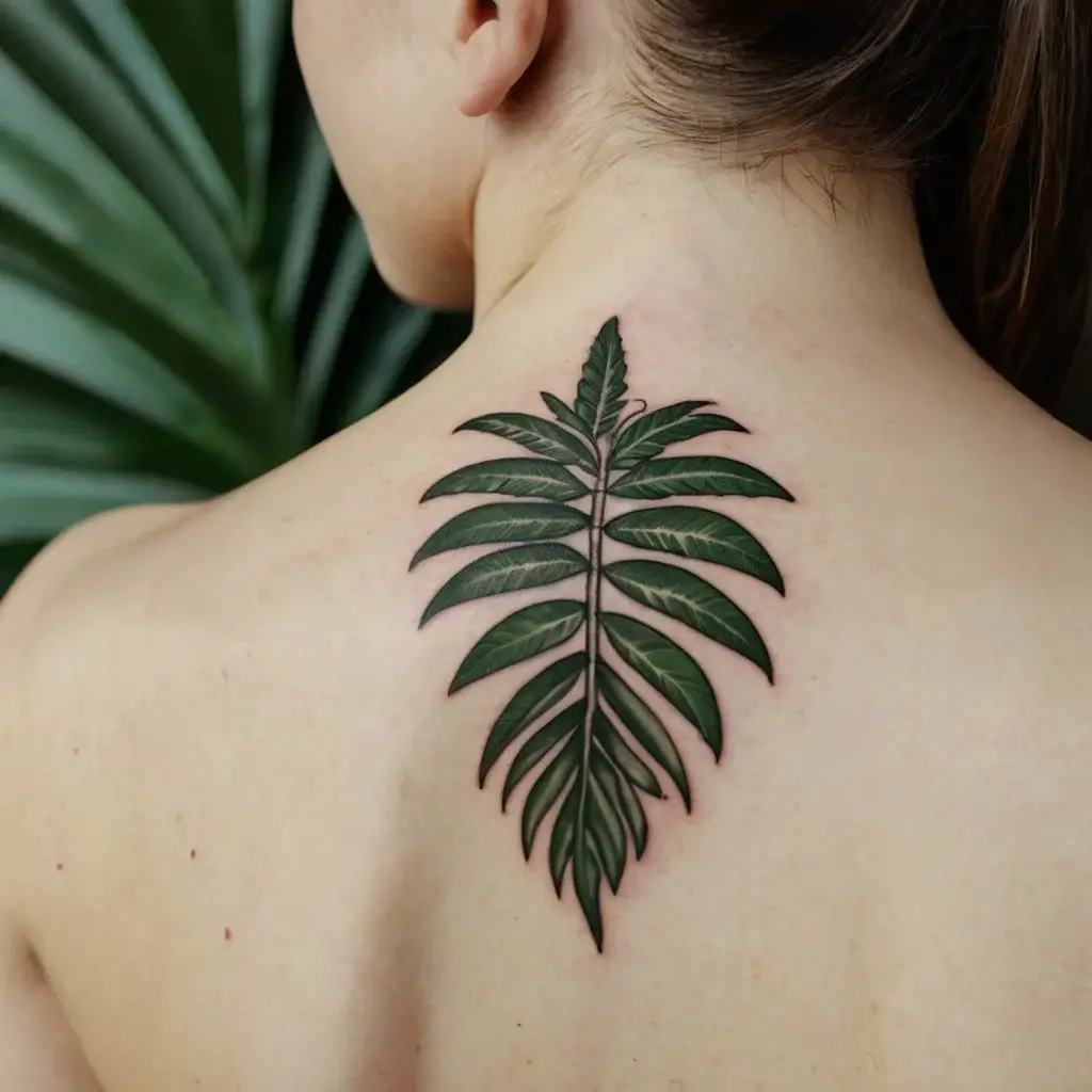 leaf tattoos (66)