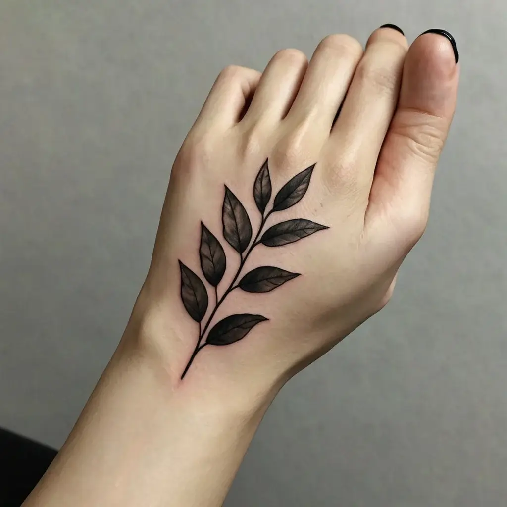 leaf tattoos (70)