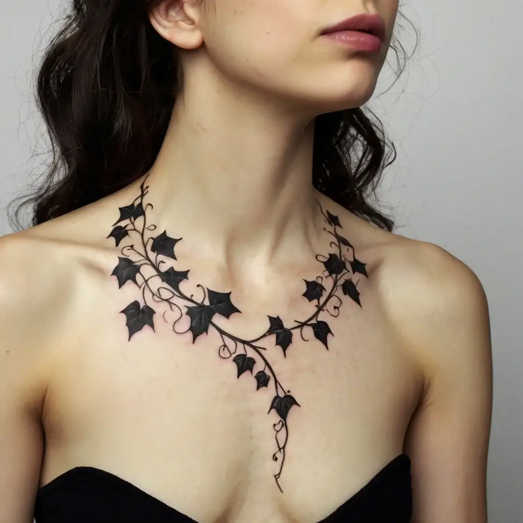 leaf tattoos (73)