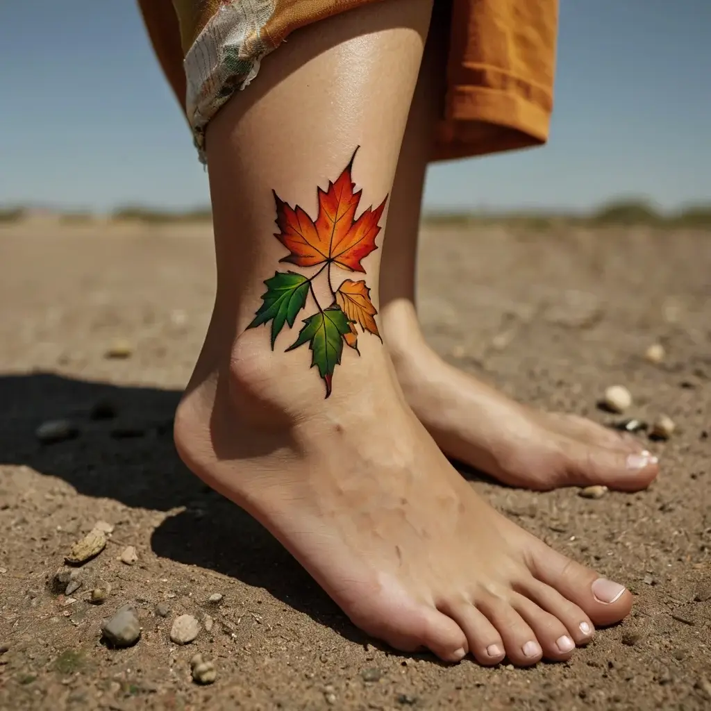 leaf tattoos (84)