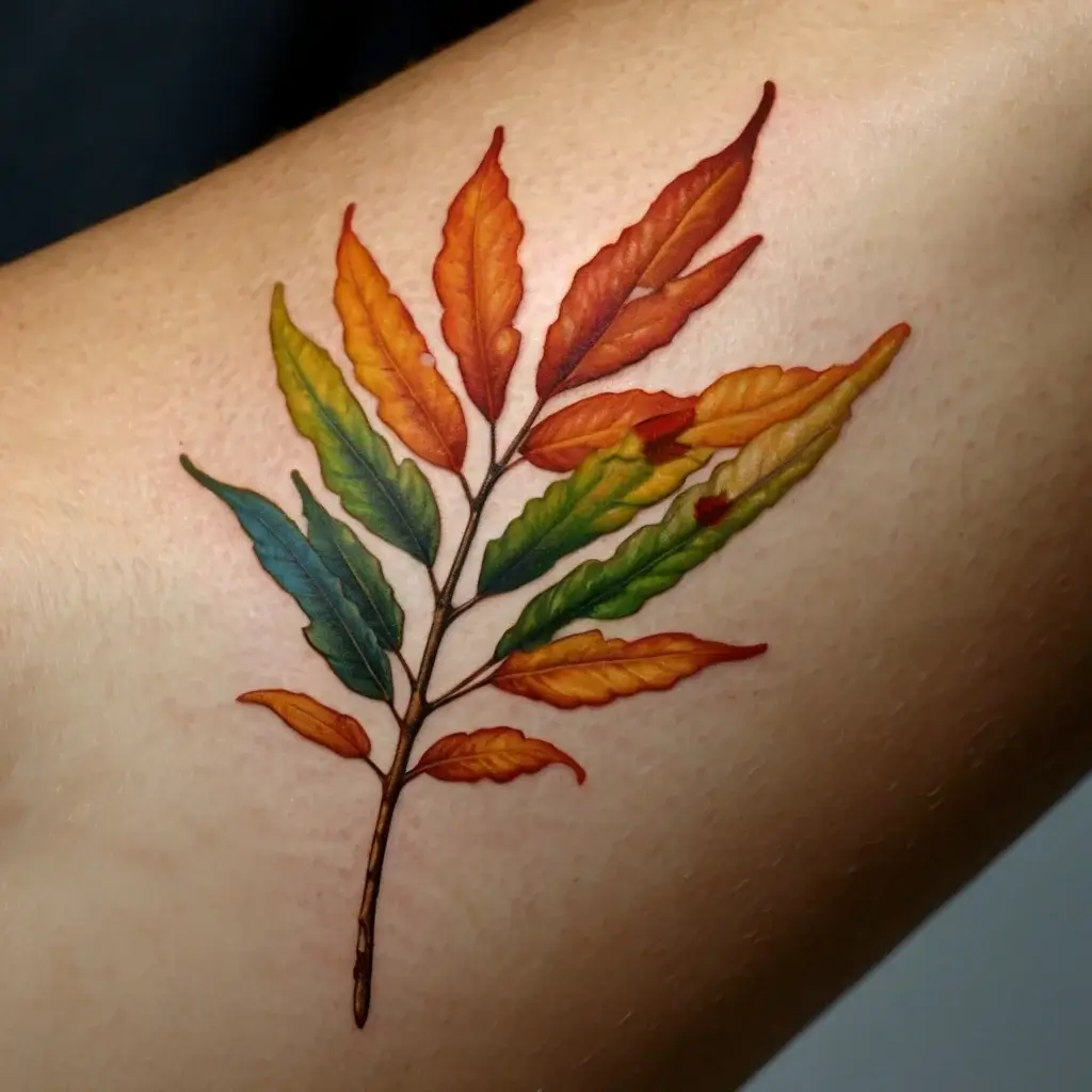 leaf tattoos (90)