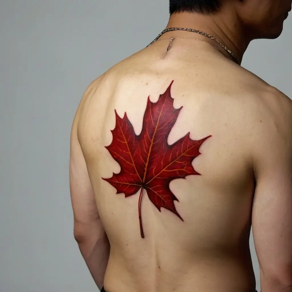 leaf tattoos (91)