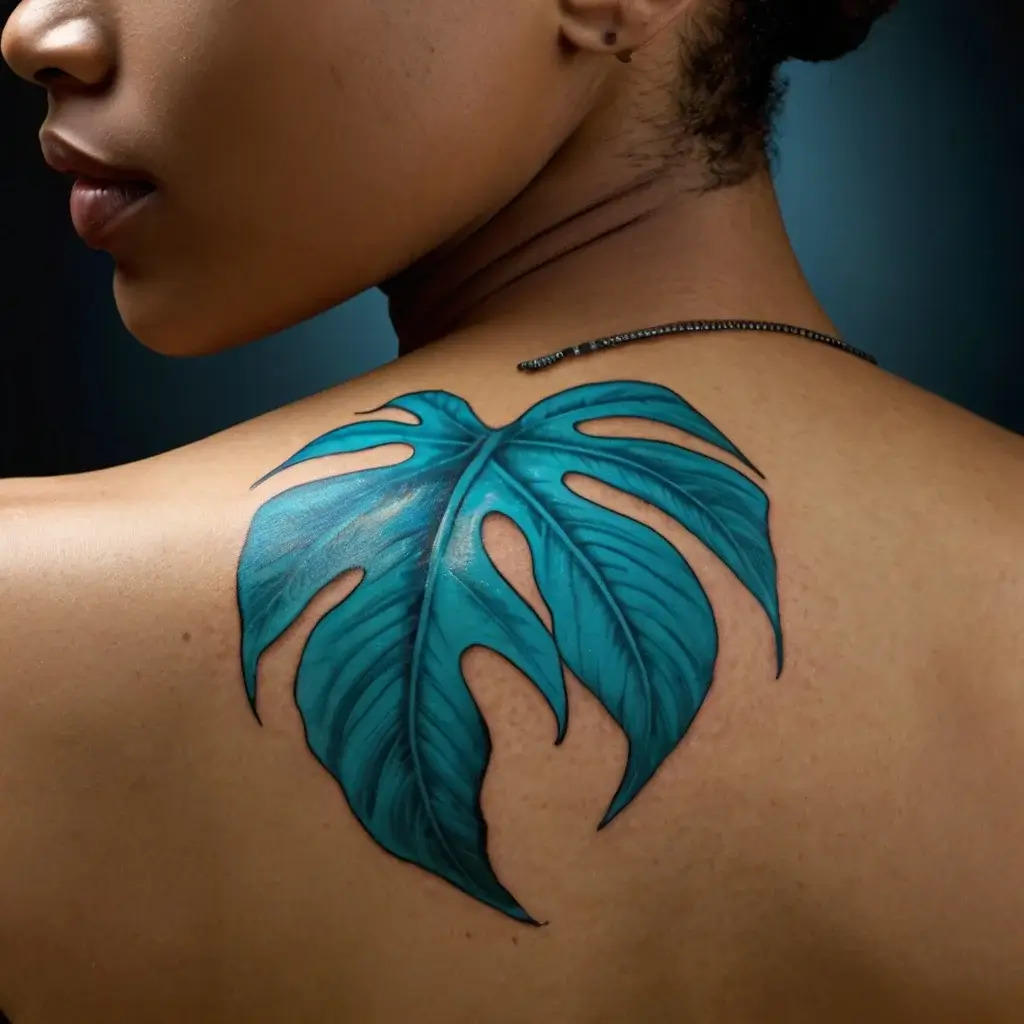 leaf tattoos (98)