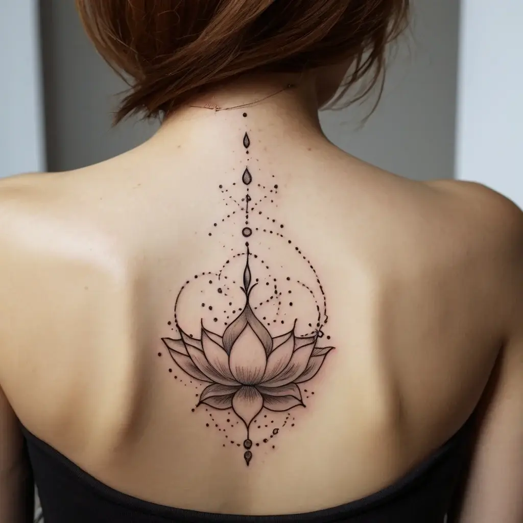 moon and lotus tattoo (102)