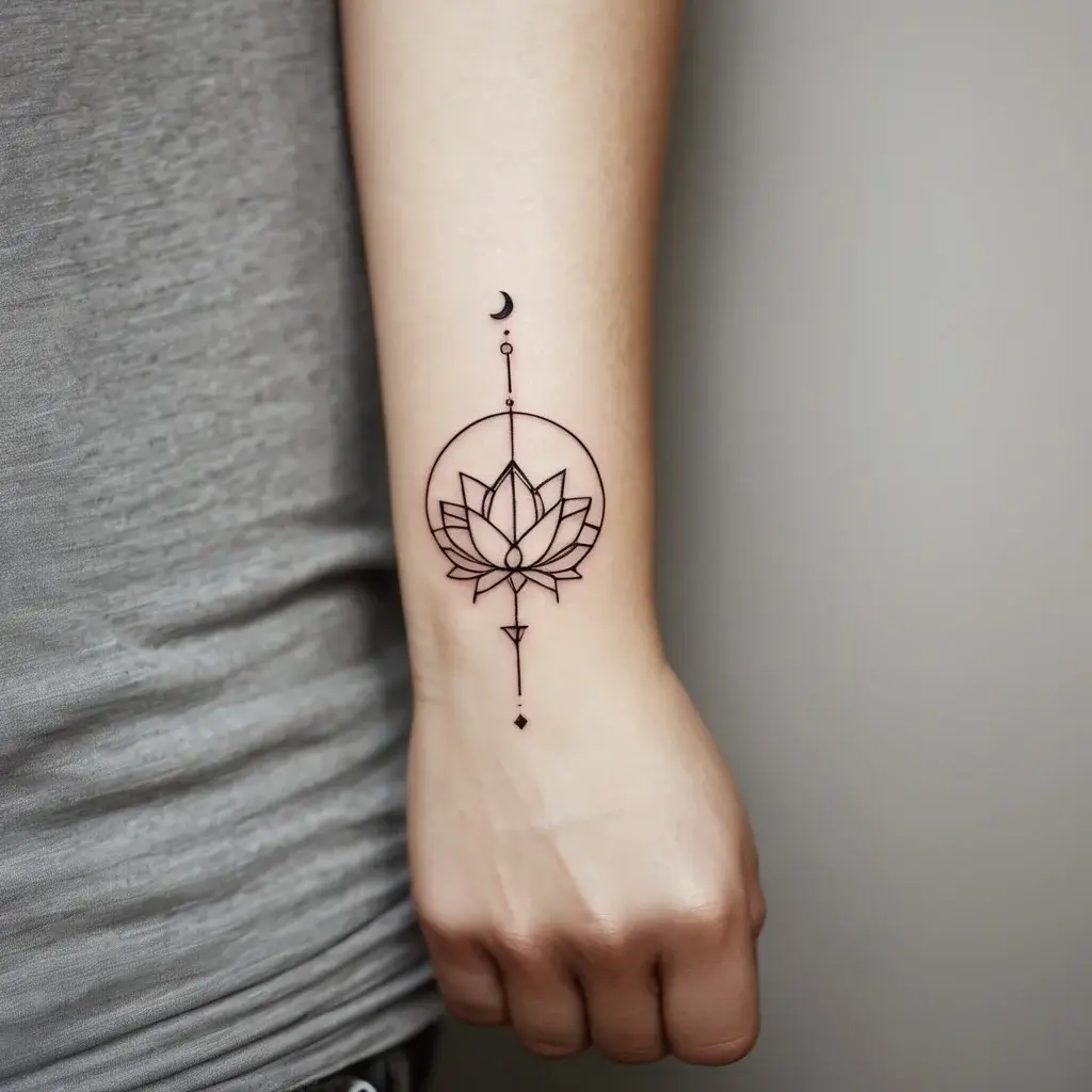 moon and lotus tattoo (12)