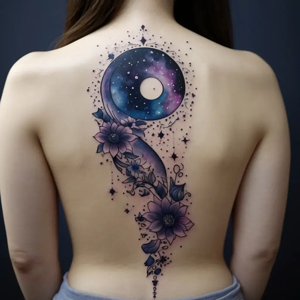 moon and lotus tattoo (18)